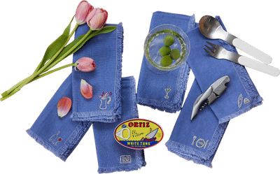 Embroidered Tulip Serviettes
