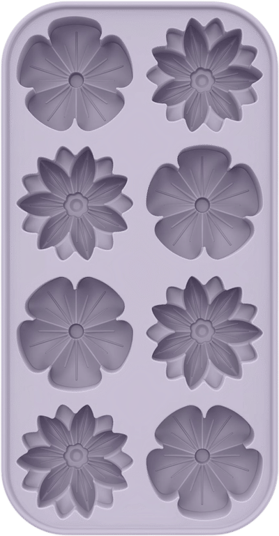 Beautiful Silicone Flower Mold with Lid