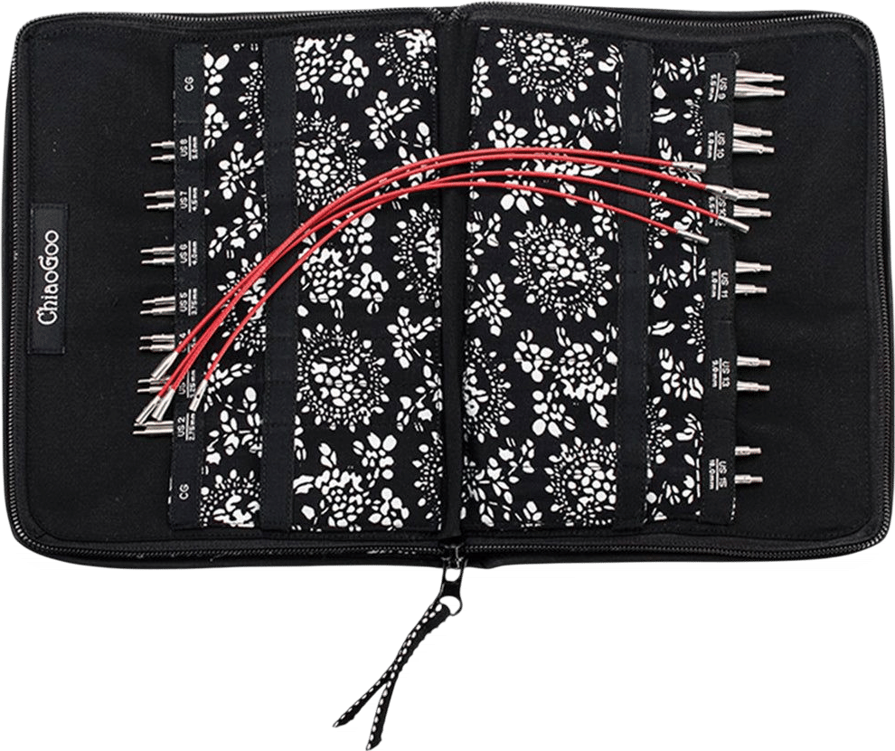 ChiaoGoo 4" Red Lace Interchangeable Sets