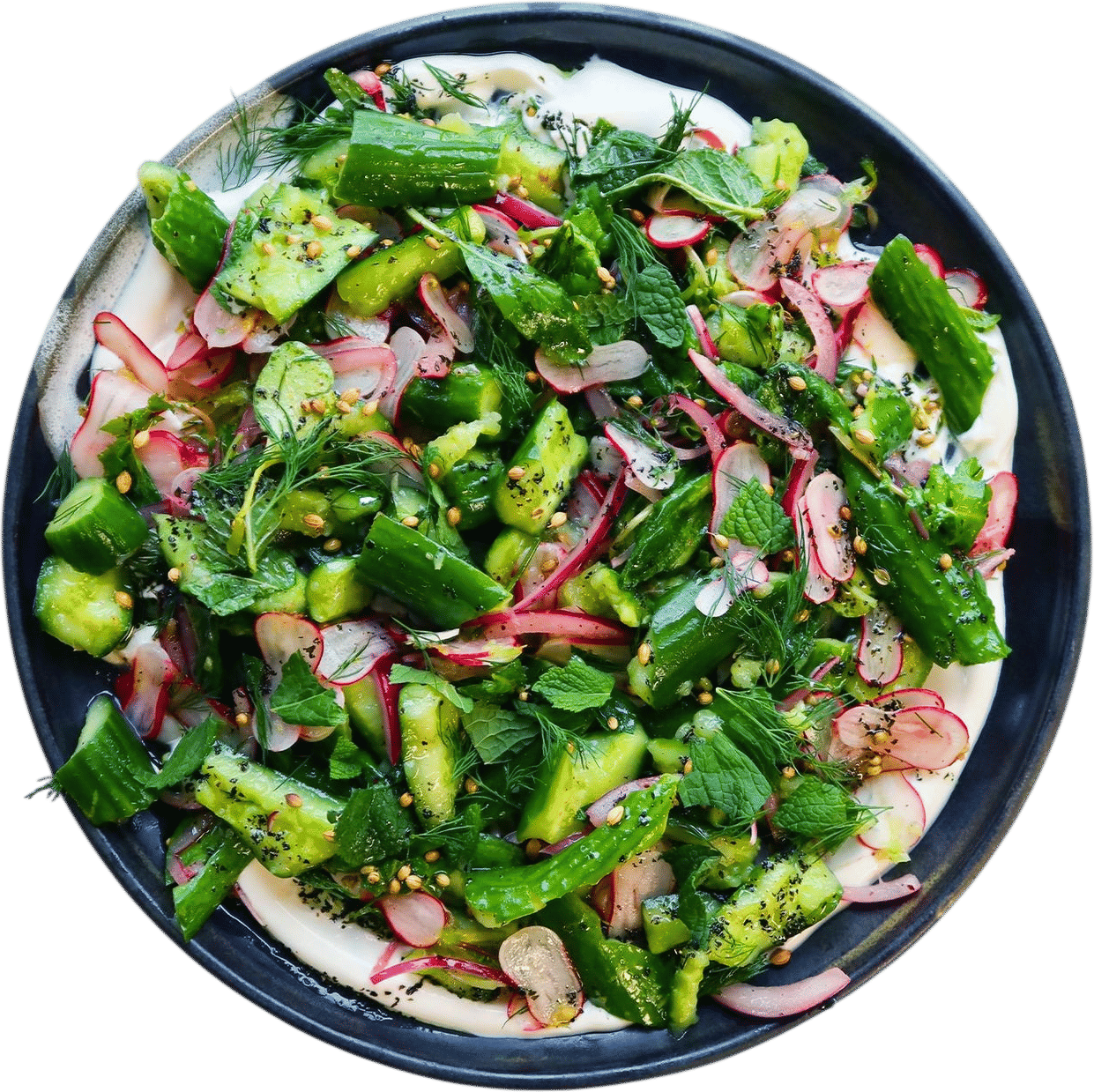 Smacked Cucumber Salad with Sumac Recipe