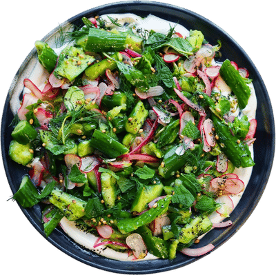 Smacked Cucumber Salad with Sumac Recipe