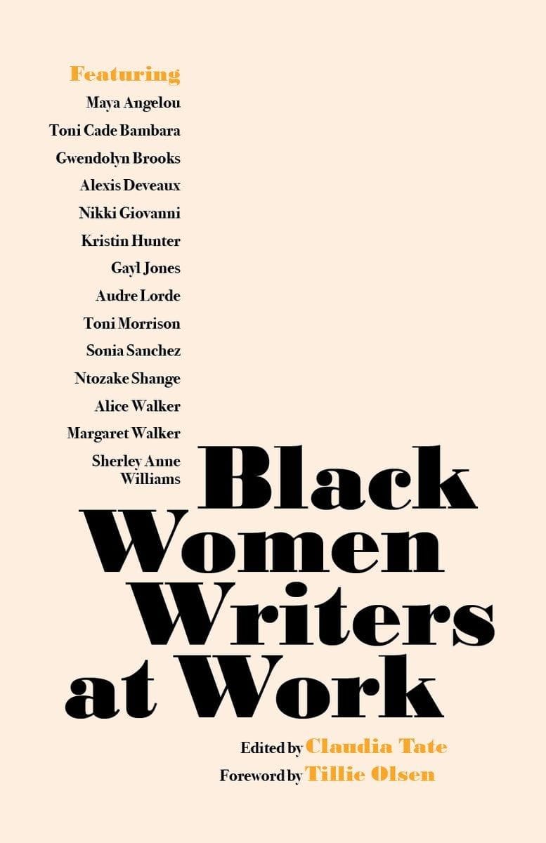 Black Women Writers at Work (Claudia Tate)