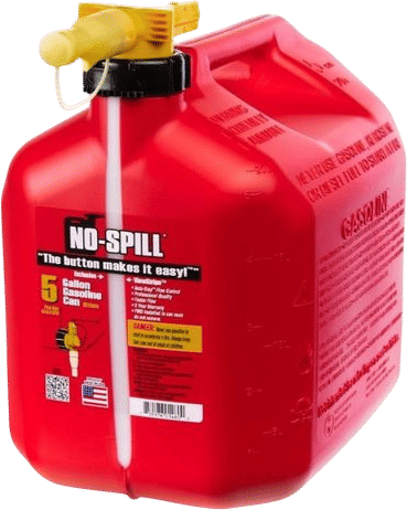 No-Spill Gas Can