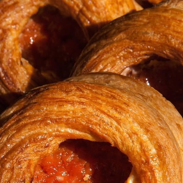 The guava pastry at Panadería Rosetta in Mexico City