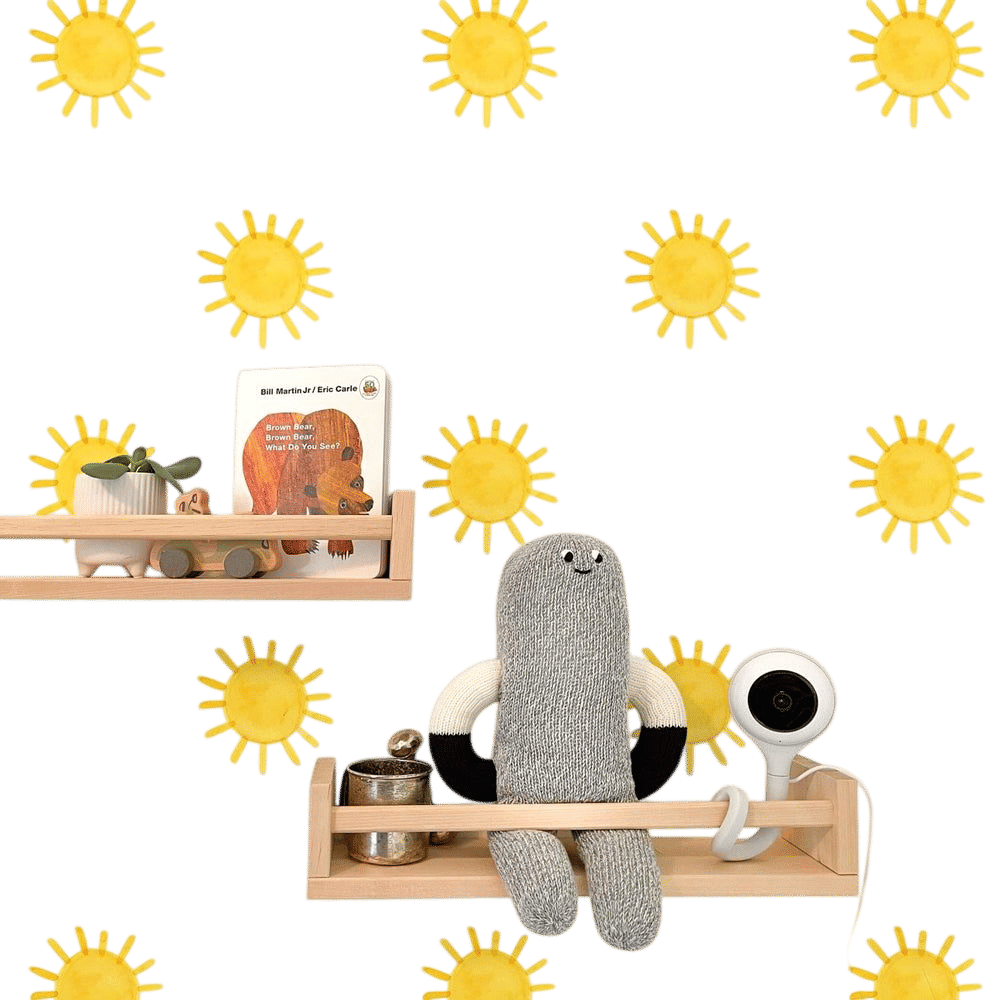 Mej Mej Watercolor Suns Wall Decals