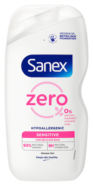 Sanex zero% gentle moisture shower gel for sensitive skin