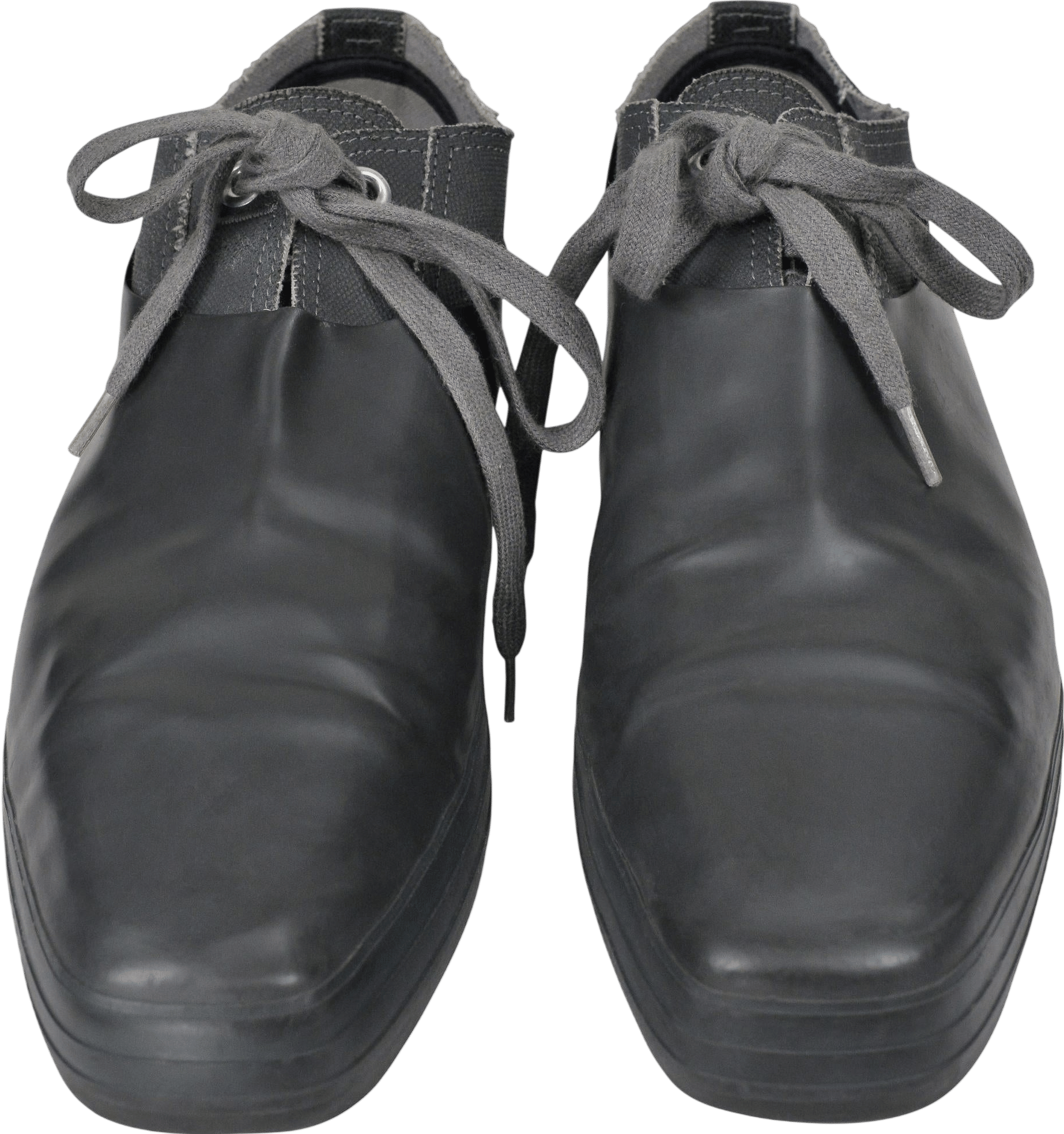 Issey Miyake Grey Shoes With Rubber Covering (2000s)