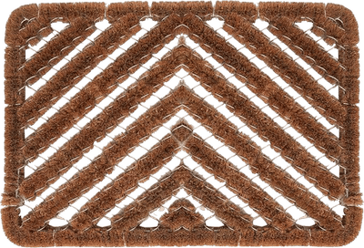 Natural Coir Herringbone Door Mat