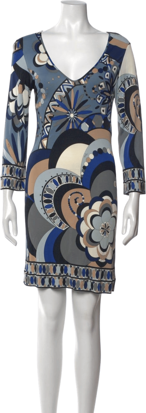 Vintage Emilio Pucci V-Neck Mini Dress