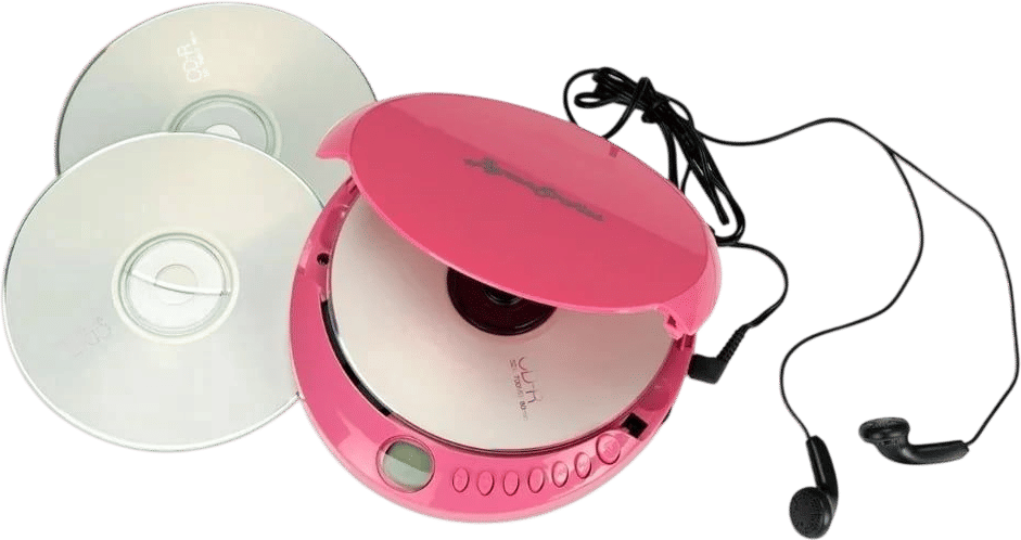 ByronStatics Portable CD Player (Pink)