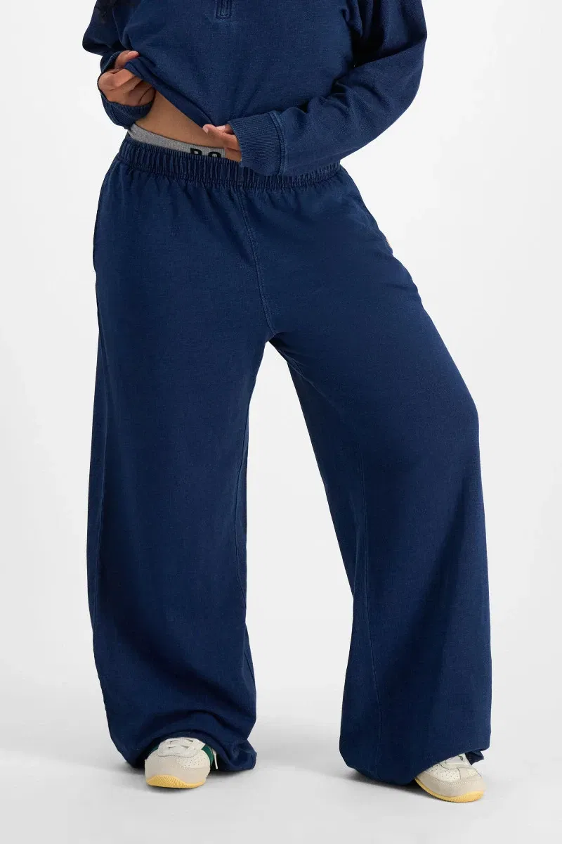 Bonds Denim Wash Sweats Wide Leg Trackie