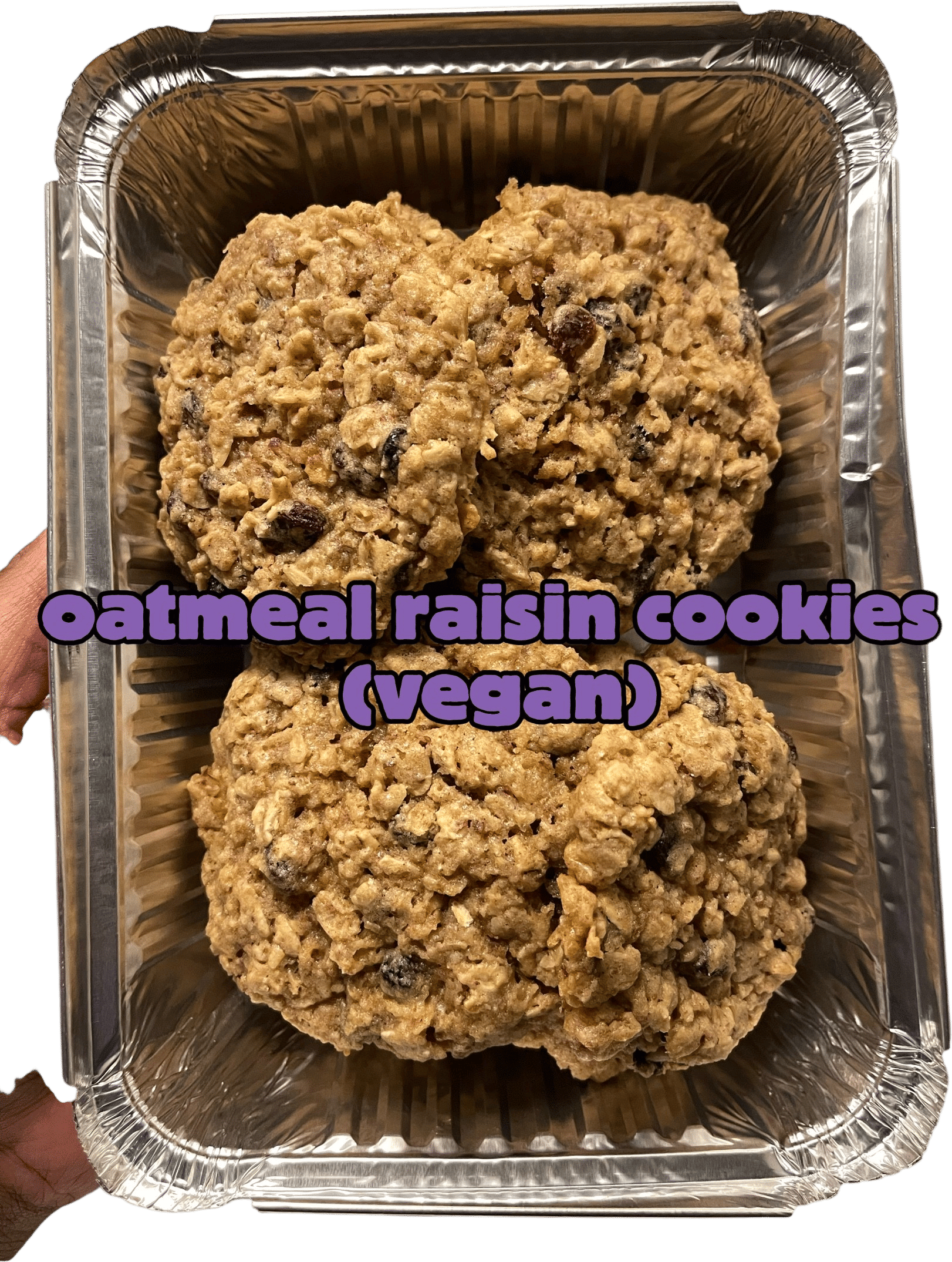 Vegan Oatmeal Raisin Cookies Recipe