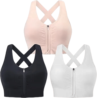Zip Front Post-Surgery Bra