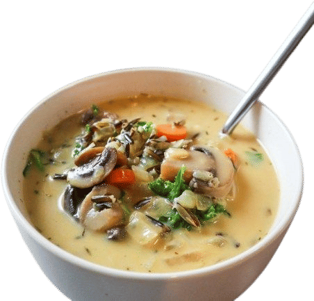 wild rice and mushroom soup