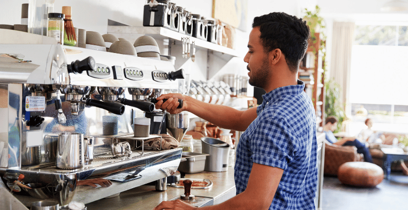 working as a barista