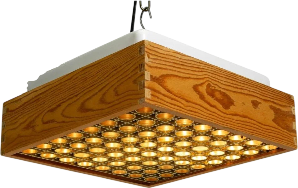 1970s Alda Sweden Pine Ceiling Lamp