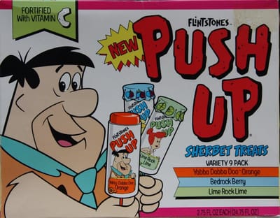 Flintstones Push-Up Sherbet Treats