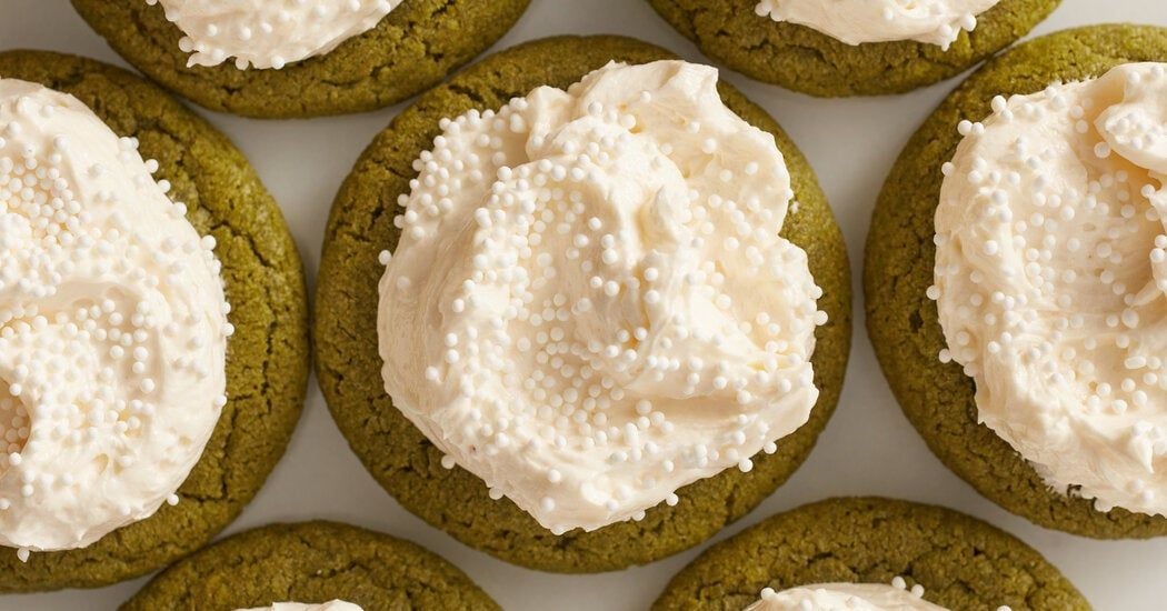Eric Kim’s matcha latte cookies