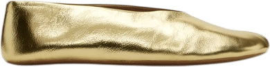 Gold Stella Ballerina Flats