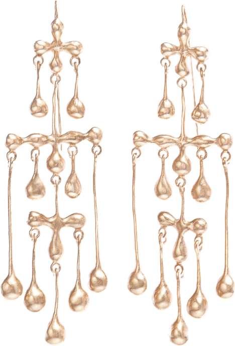 Tenthousandthingsnyc Small Georgian Chandelier Earrings