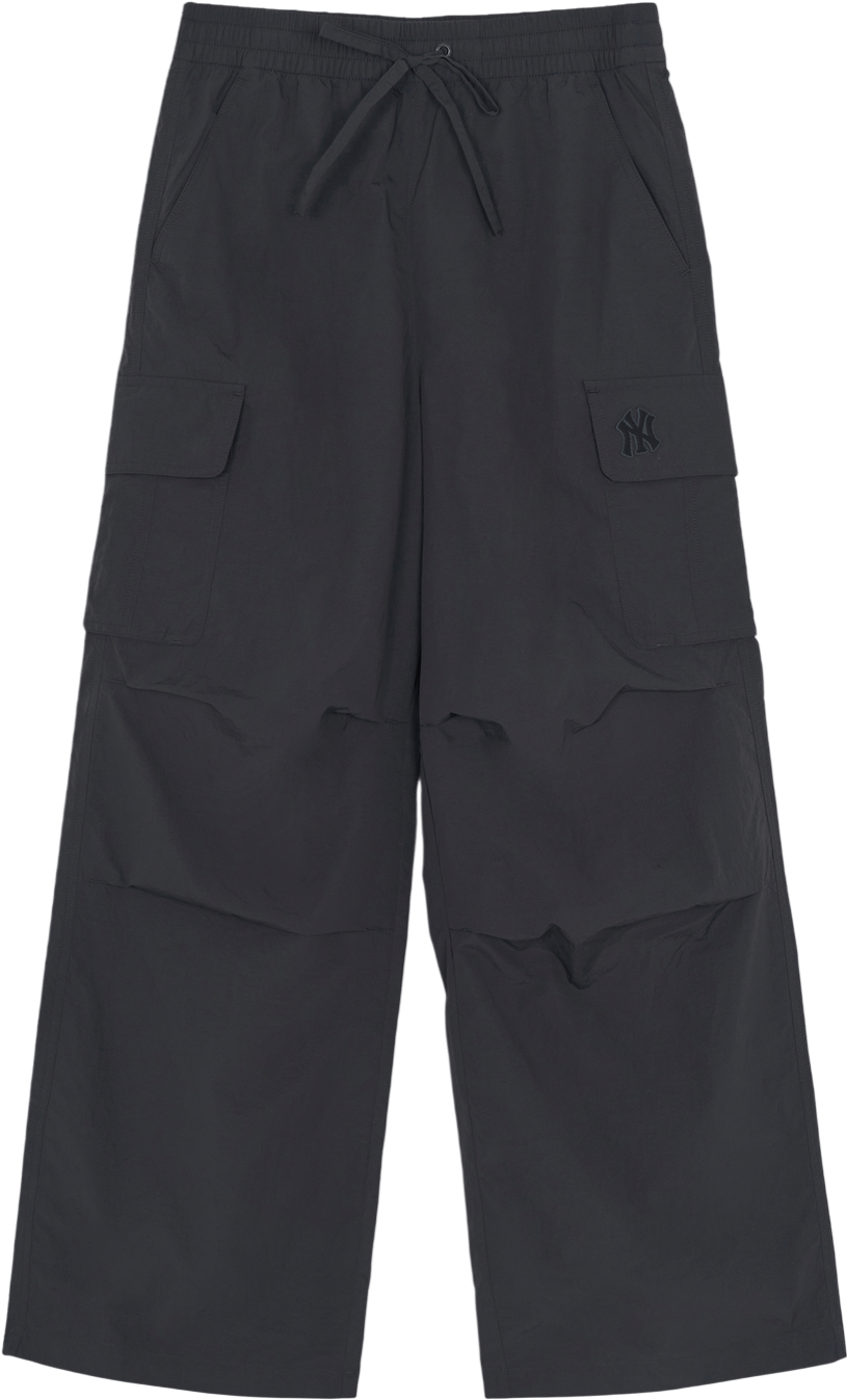 Women's Gorpcore Glossy High Waist Cargo Wide Flare Pants