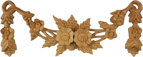 Period Carved Wooden Swag - 850 - Wild Goose Carvings