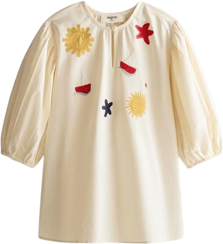 Kids' Embroidered Beach Dress