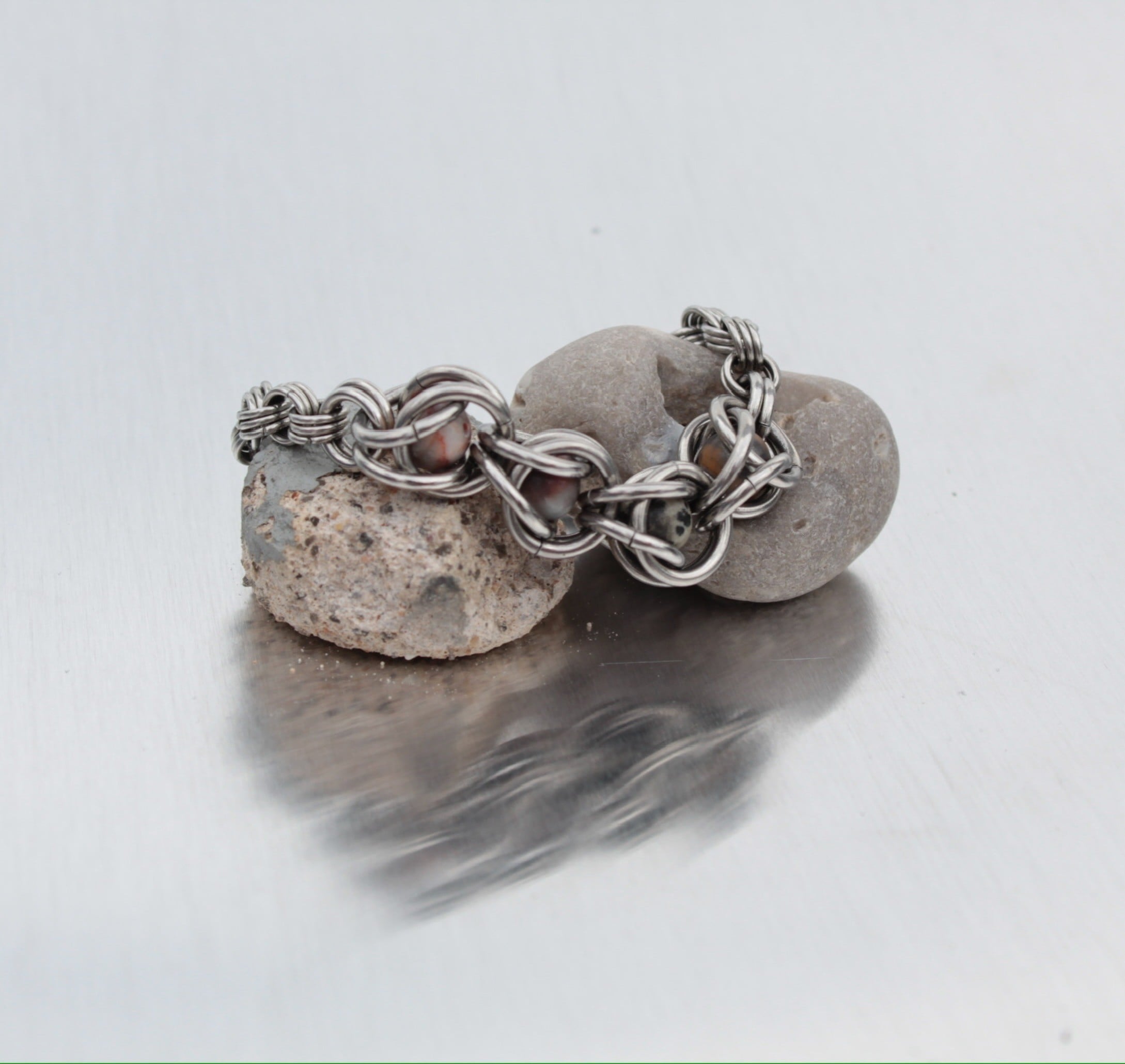 Captured Bead Bracelet