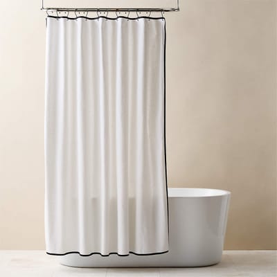 Capri Organic Cotton Shower Curtain