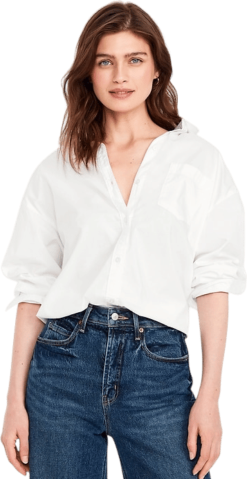 A Breezy, Oversized Lightweight Cotton Button-Down