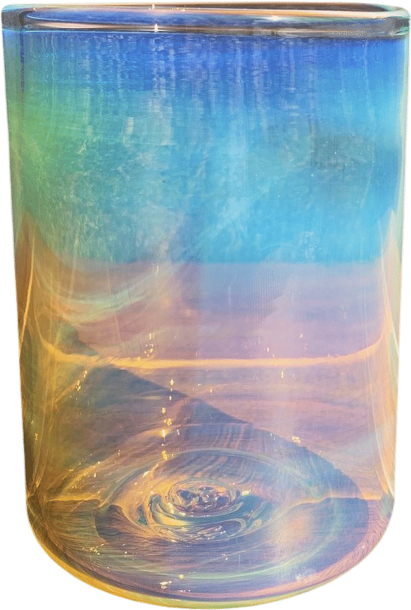 Iridescent Handblown Tumbler 