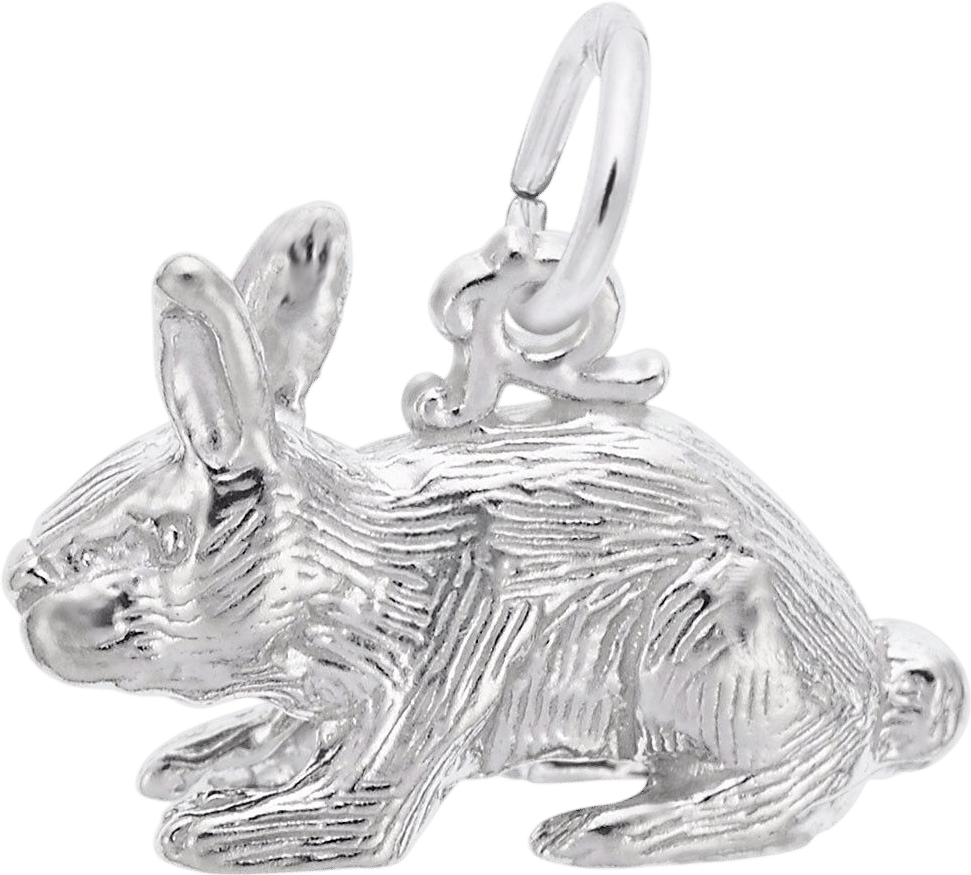 Sterling Silver Rabbit Charm