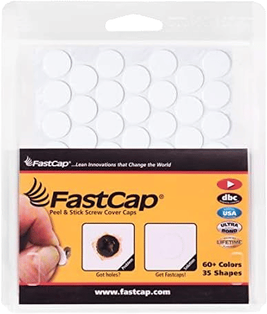 FastCap Screw Hole Covers (9/16" White)