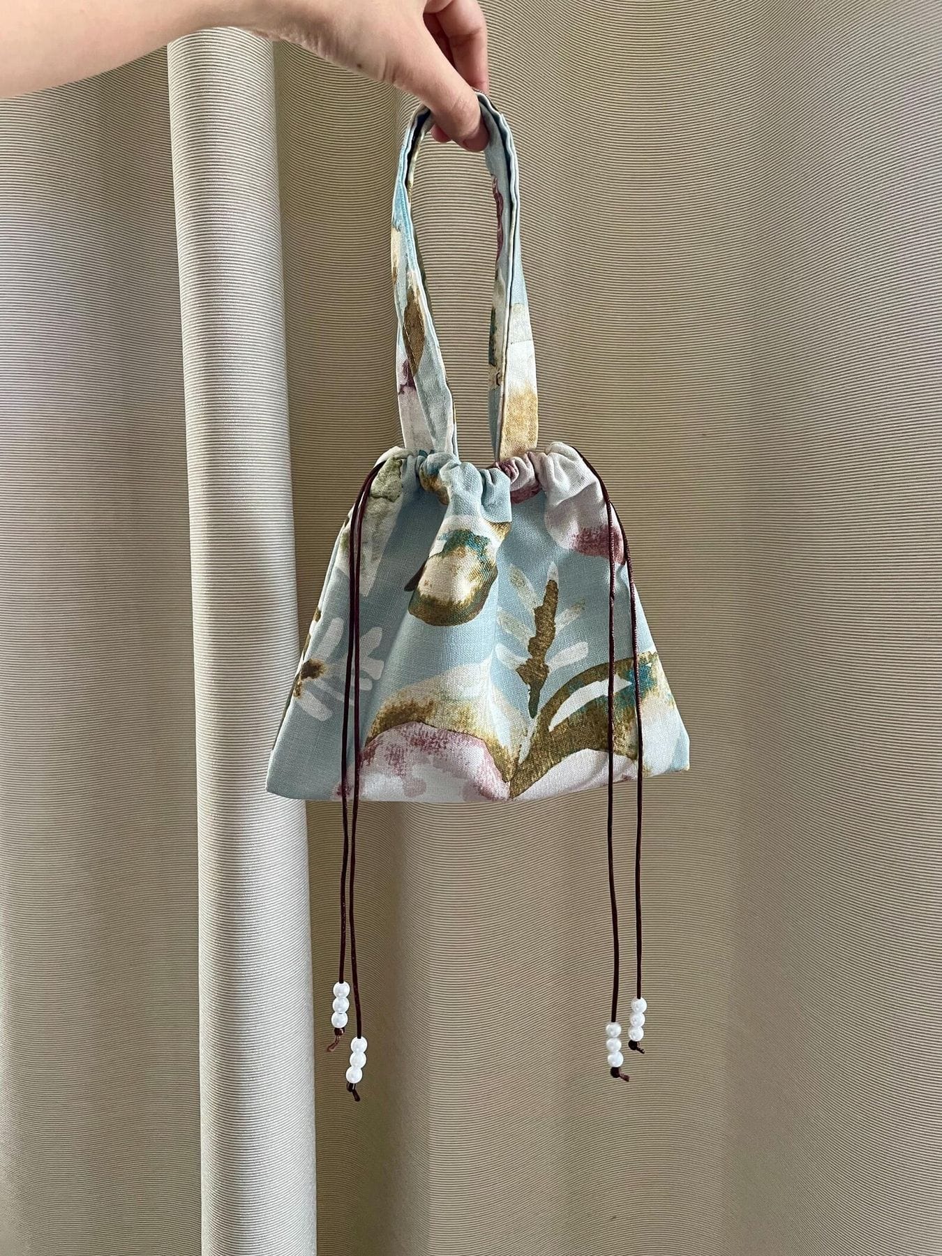 Upcycled Mini String Bag