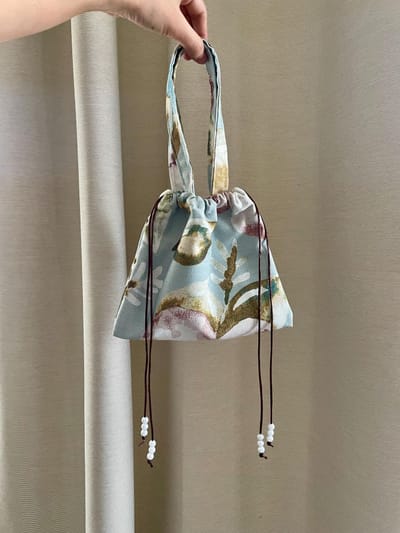 Upcycled Mini String Bag