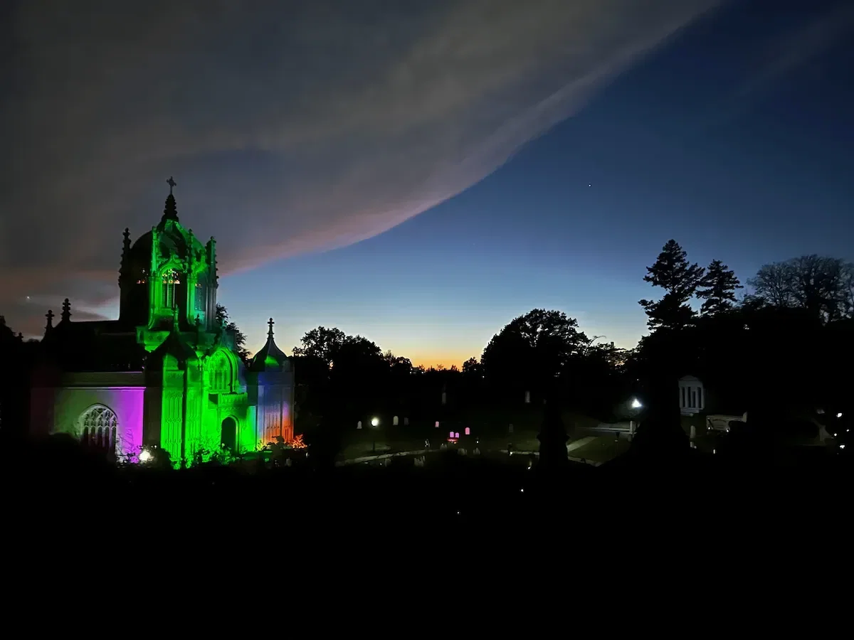 Grief Karaoke at Greenwood Cemetery