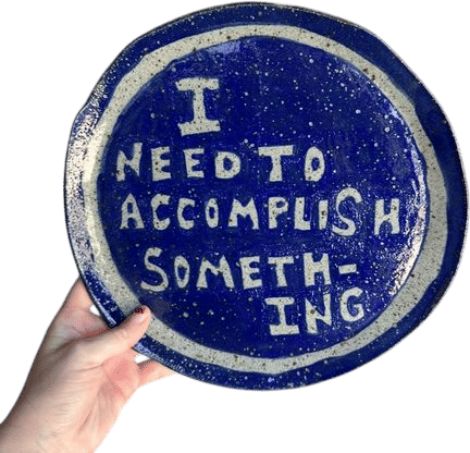 Blue Ceramic Plate