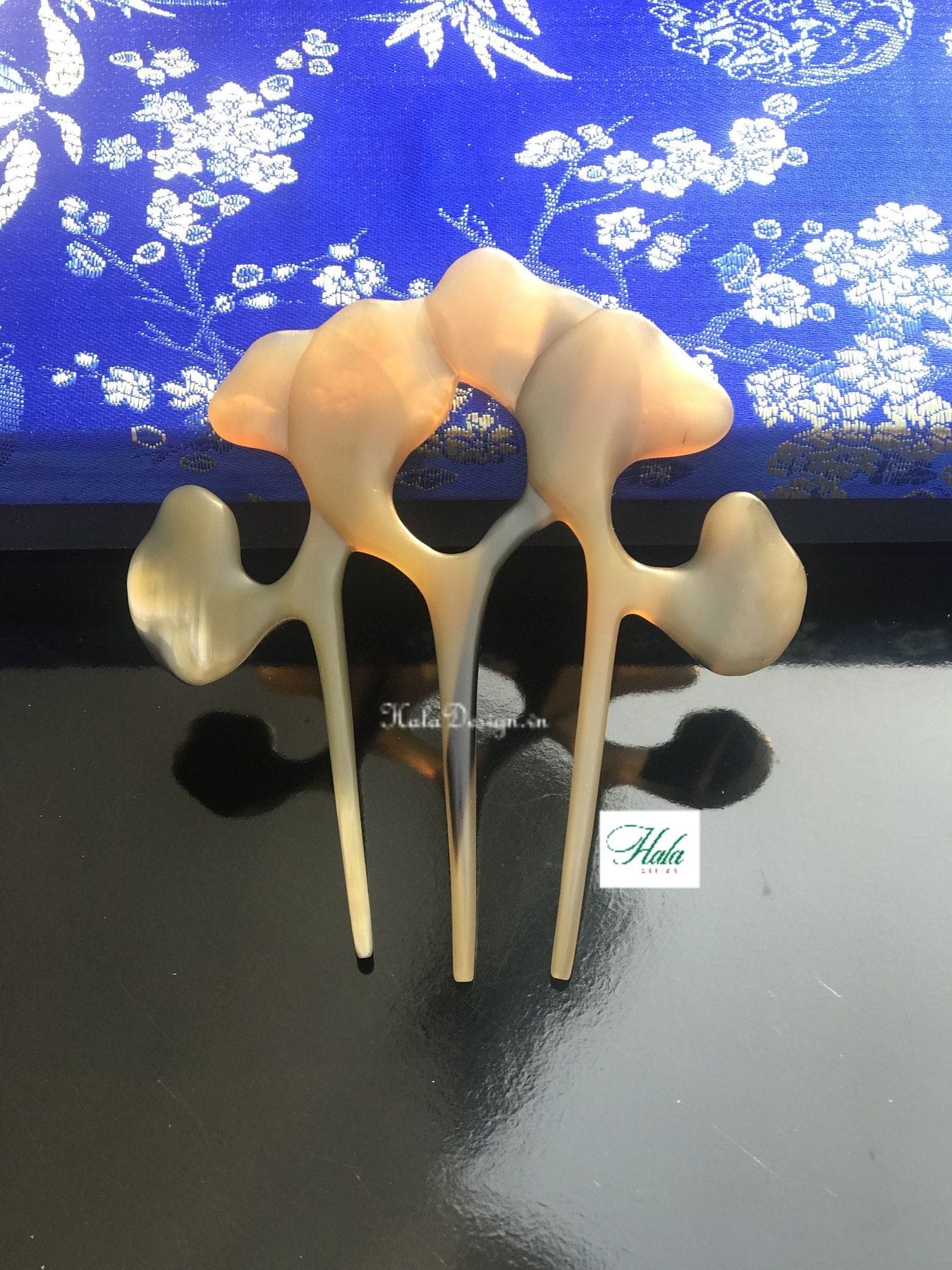 Art Nouveau Gingko Hair Comb