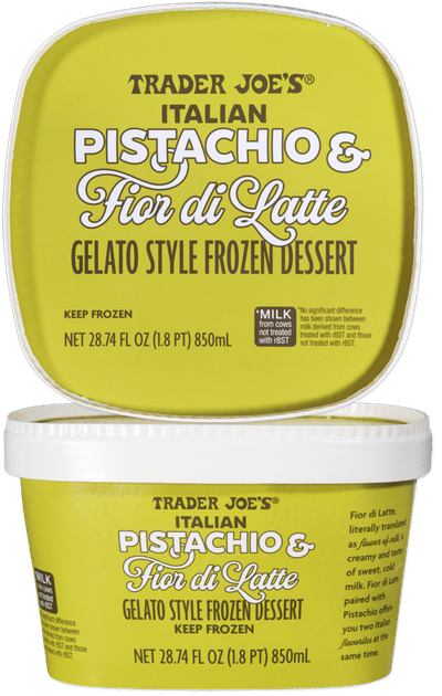 Trader Joe's Italian Pistachio & Fior di Latte Gelato