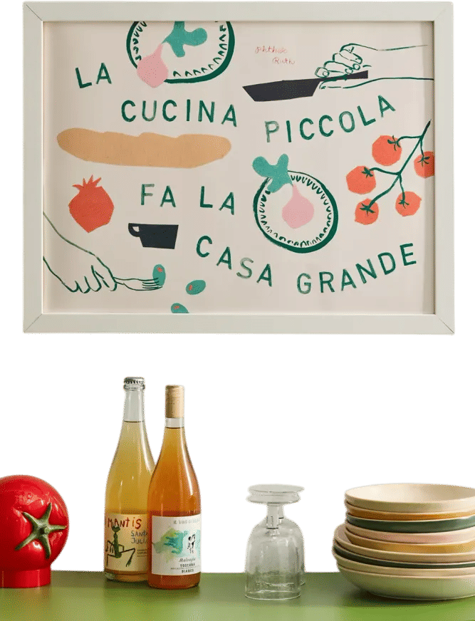 PSTR Studio Phthalo Ruth Small Kitchen Makes A Big Home Art Print