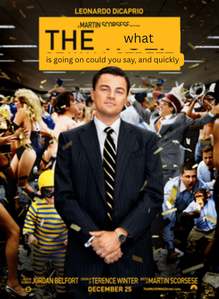 asking "so like what is this movie about" 45+ minutes in
