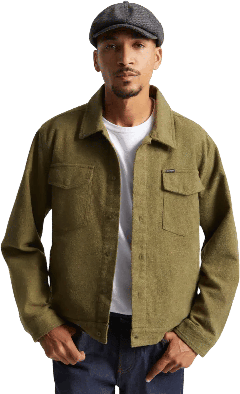Bowery Trucker Jacket (Military Olive) | Brixton