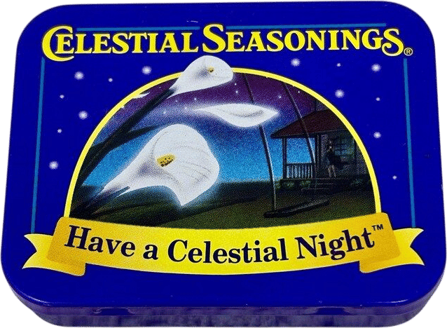Vintage Celestial Seasonings tea tin