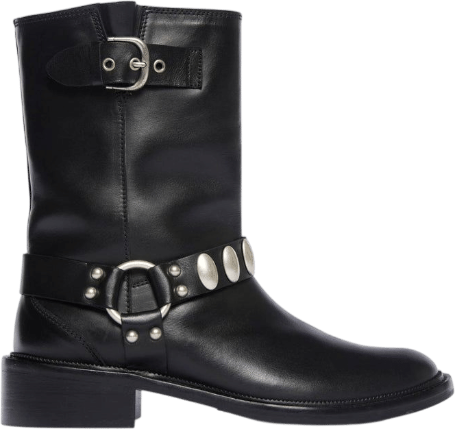 Frēda Salvador Aeri Moto Boot - Black