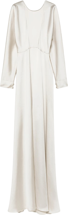 long dress in envers satin