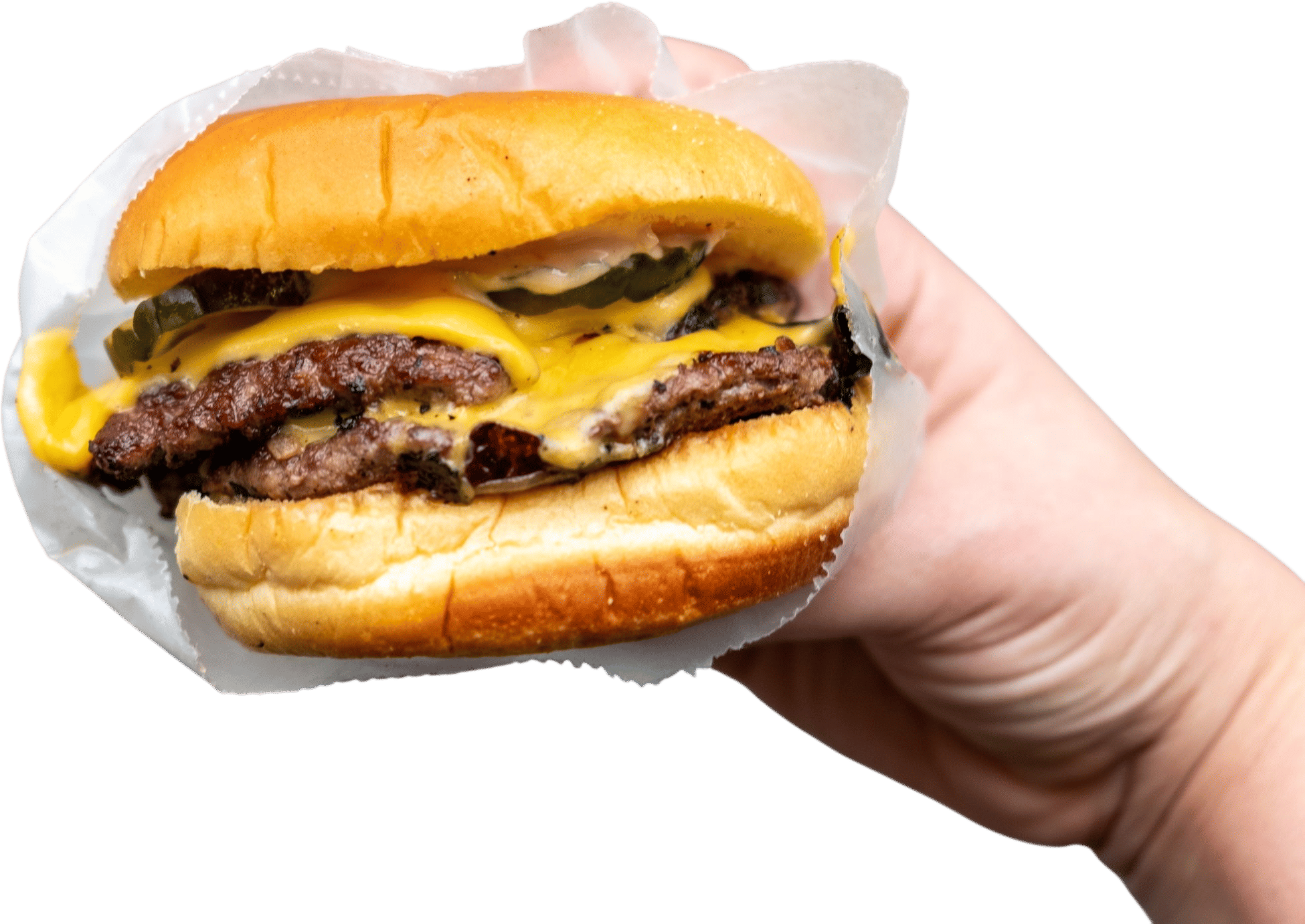 getting a burger after a long day