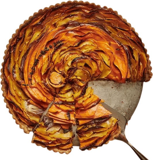 Squash and Caramelized Onion Tart