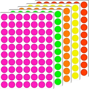 Fluorescent Dot Stickers