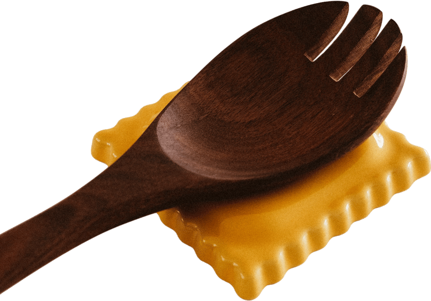 BooBooClay Raviolis Spoon Rest