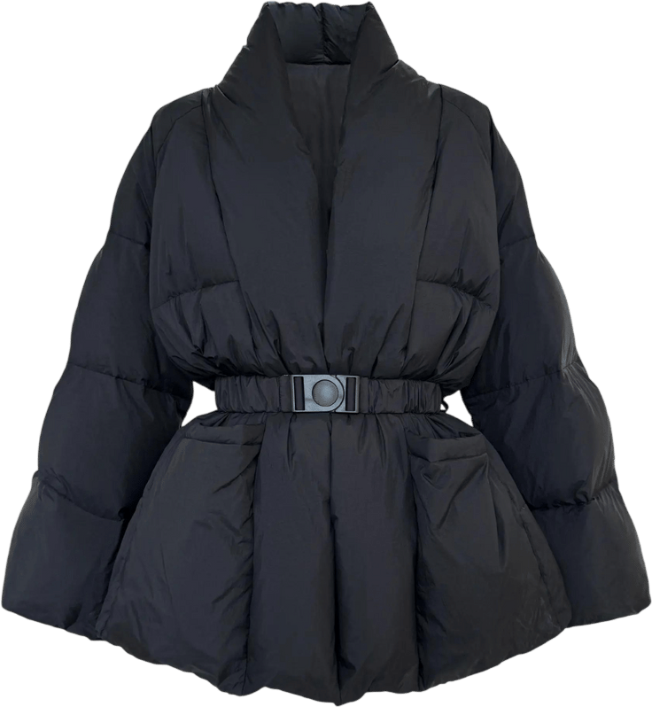 007 Puffer Coat With Belt